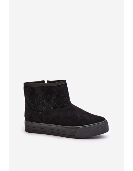 Snow Boots With Zipper Insulated With Fur Big Star OO274A522 Black