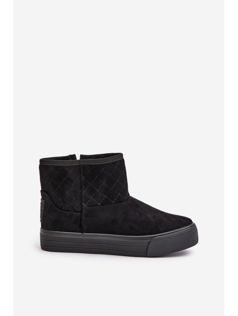 Snow Boots With Zipper Insulated With Fur Big Star OO274A522 Black