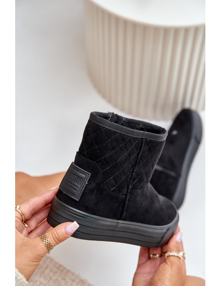 Snow Boots With Zipper Insulated With Fur Big Star OO274A522 Black