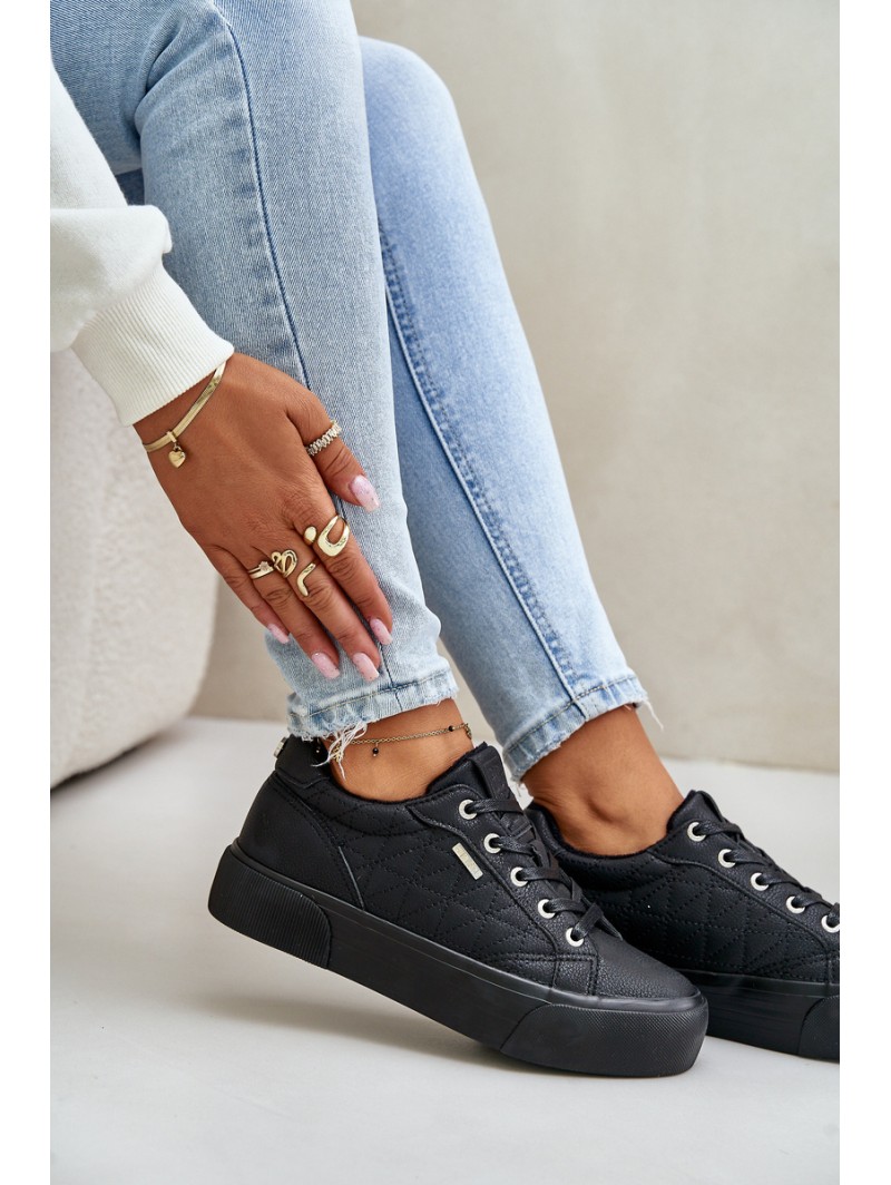 Women's Insulated Platform Sneakers Big Star OO274A465 Black