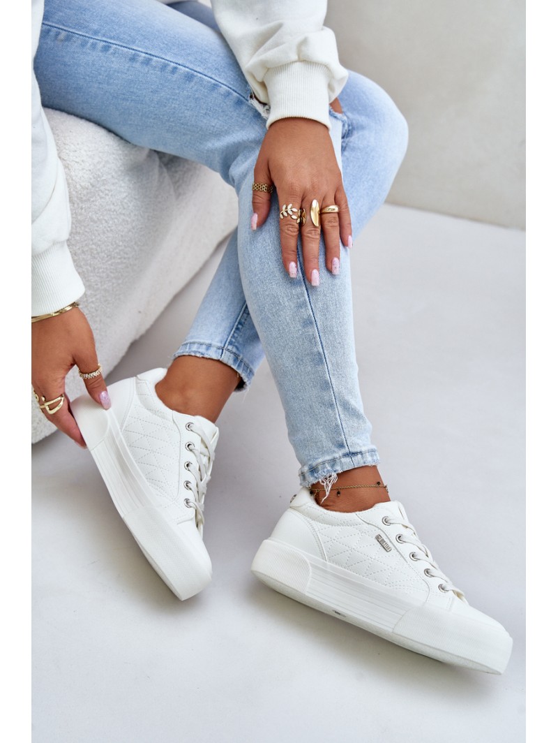 Womens Platform Sneakers Insulated Big Star OO274A464 White