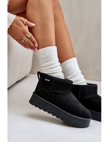 Low Snow Boots On Platform Big Star OO274A099 Black
