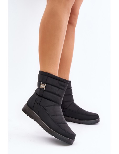 Light Women's Snow Boots With Zipper Black Mezitha