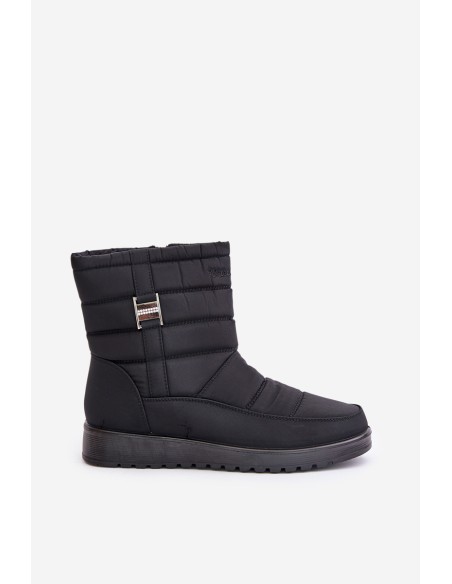 Light Women's Snow Boots With Zipper Black Mezitha