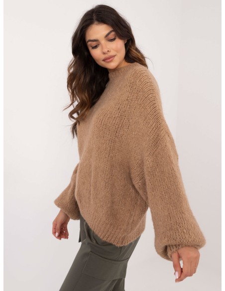 Sweter-TW-SW-BI-3565.69-camelowy