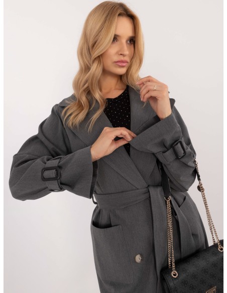 Płaszcz-LK-PL-509754.42-ciemny szary