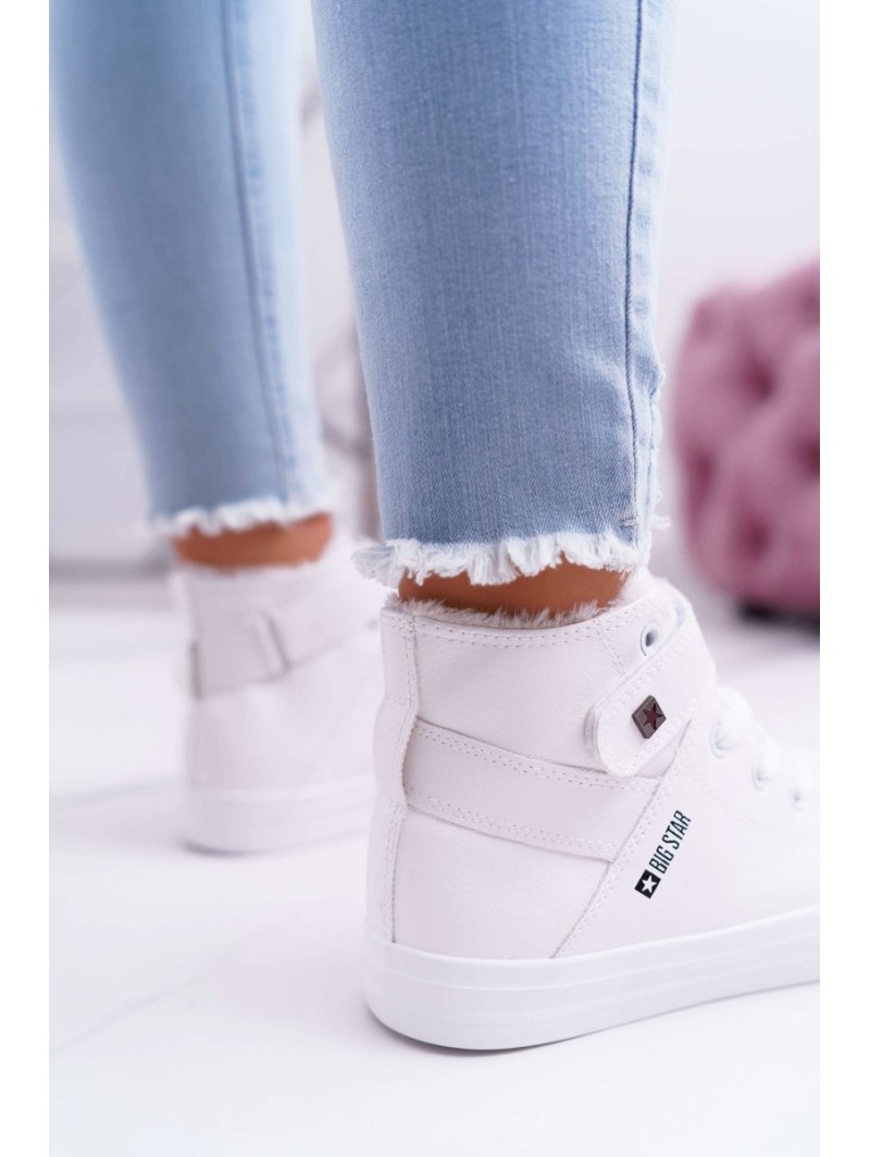 BIG STAR Leather Insulated Sneakers V274541FW White