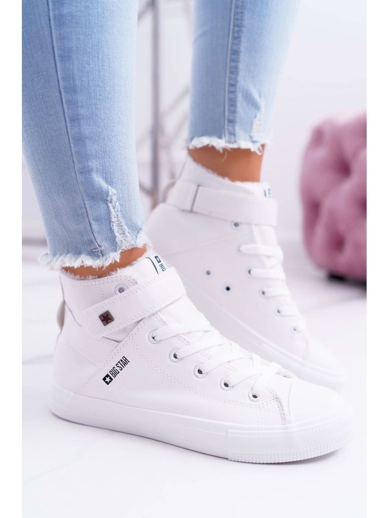 BIG STAR Leather Insulated Sneakers V274541FW White