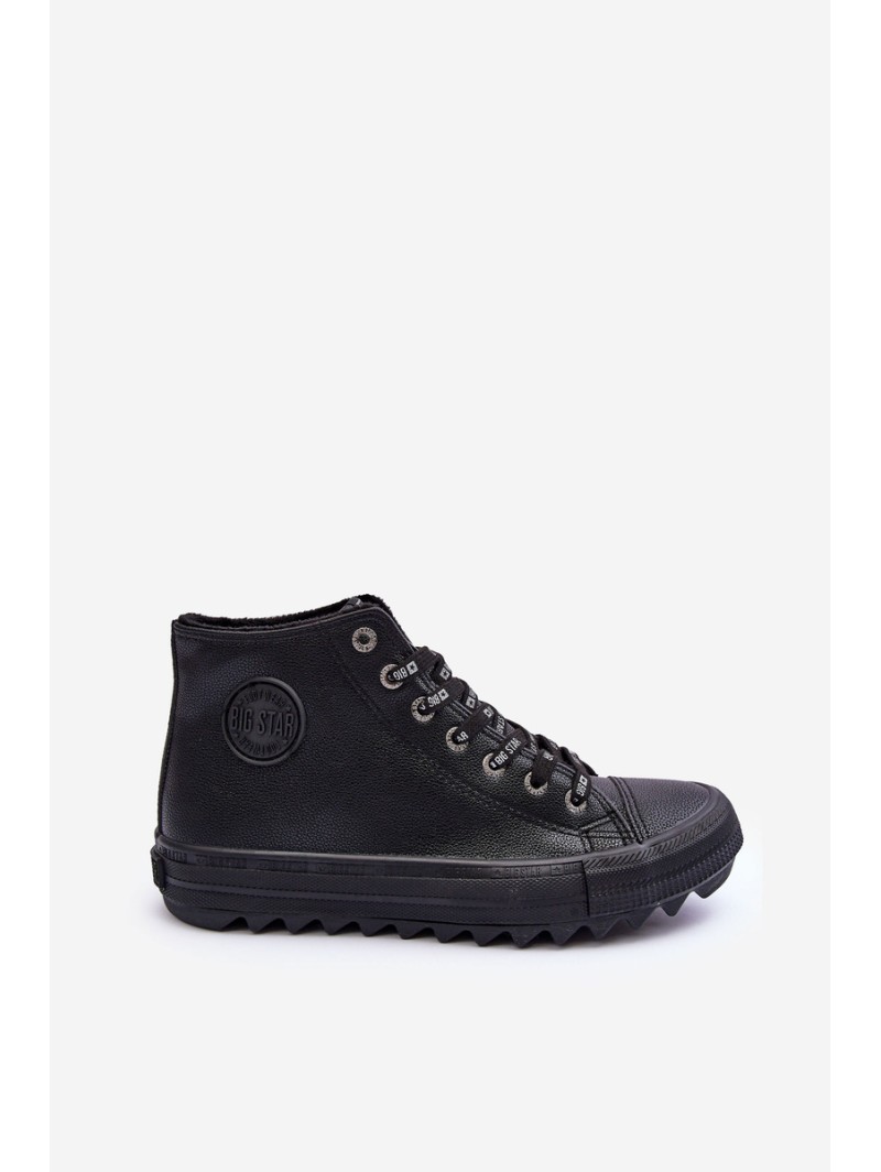 Women's Sneakers Big Star High Warm Black EE274110