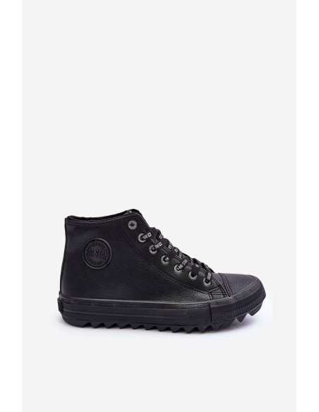 Women's Sneakers Big Star High Warm Black EE274110
