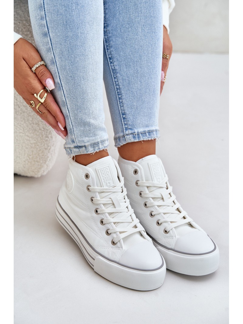 Warm Women's Platform Sneakers OO274A473 White