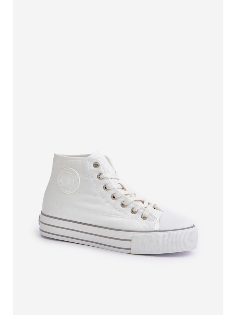 Warm Women's Platform Sneakers OO274A473 White