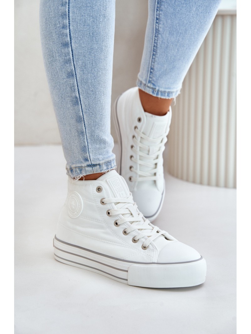 Warm Women's Platform Sneakers OO274A473 White