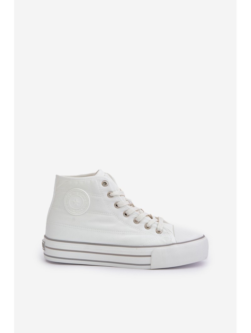 Warm Women's Platform Sneakers OO274A473 White