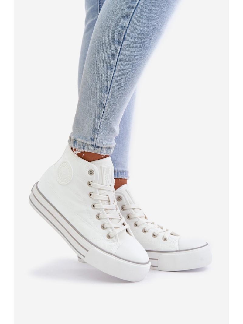 Warm Women's Platform Sneakers OO274A473 White