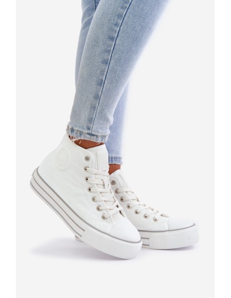 Warm Women's Platform Sneakers OO274A473 White