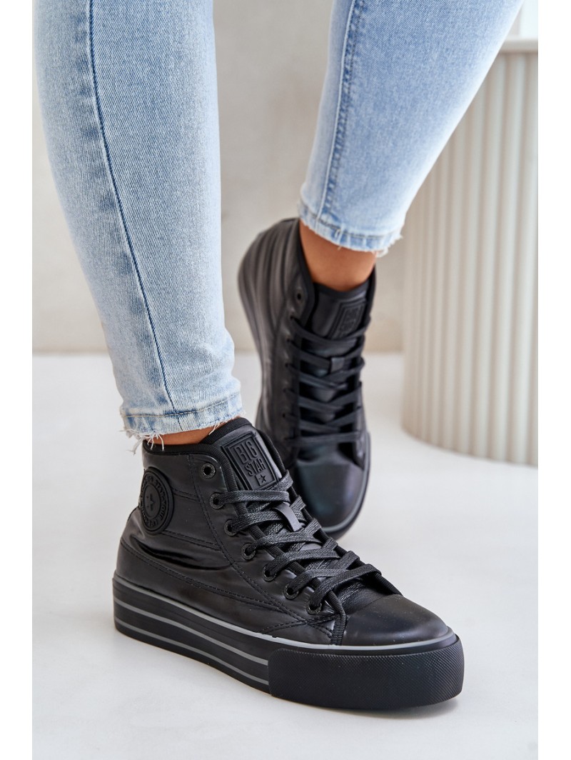 Warm Women's Sneakers on Platform OO274A471 Black