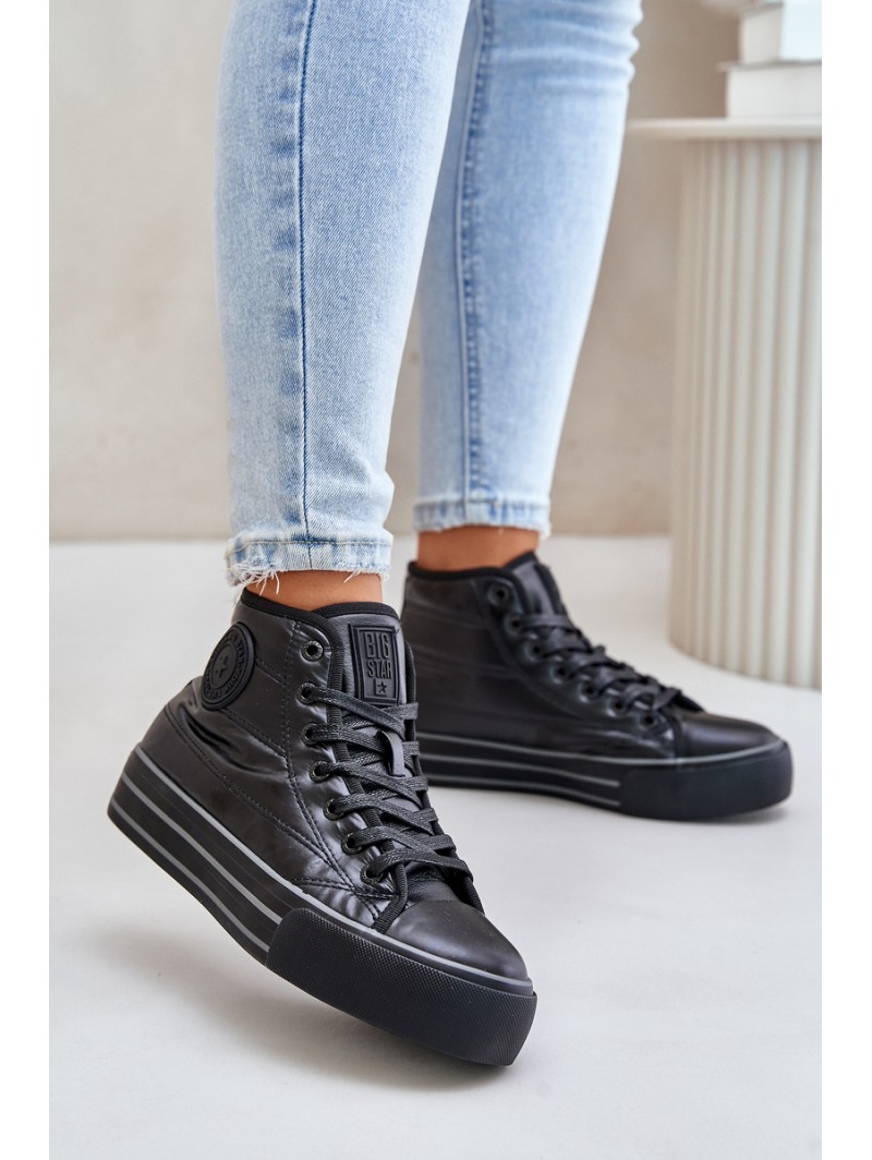 Warm Women's Sneakers on Platform OO274A471 Black