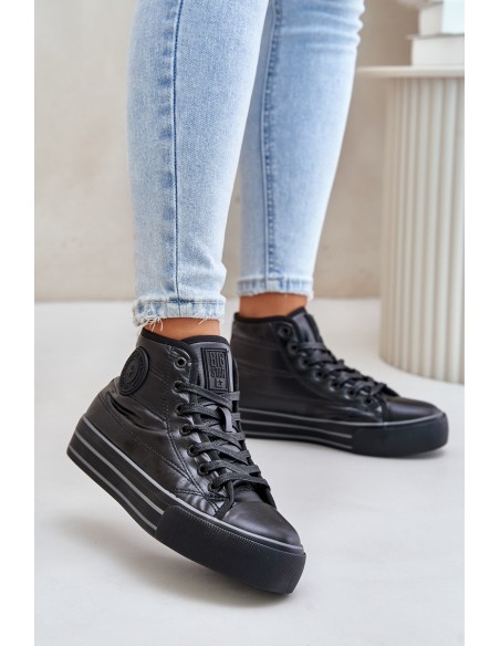 Warm Women's Sneakers on Platform OO274A471 Black