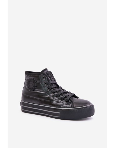 Warm Women's Sneakers on Platform OO274A471 Black