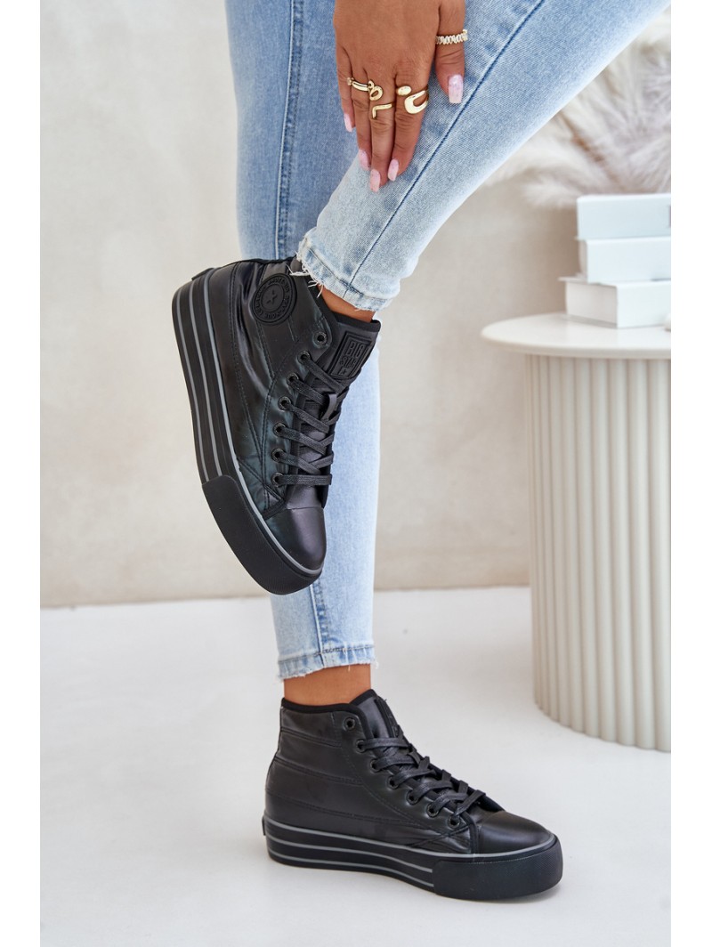 Warm Women's Sneakers on Platform OO274A471 Black