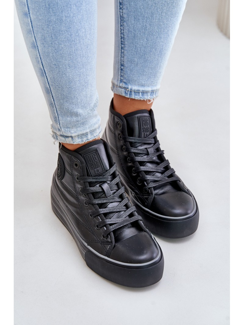 Warm Women's Sneakers on Platform OO274A471 Black