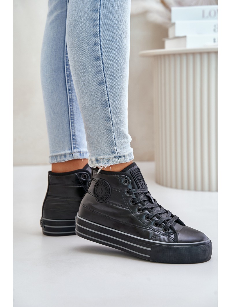 Warm Women's Sneakers on Platform OO274A471 Black