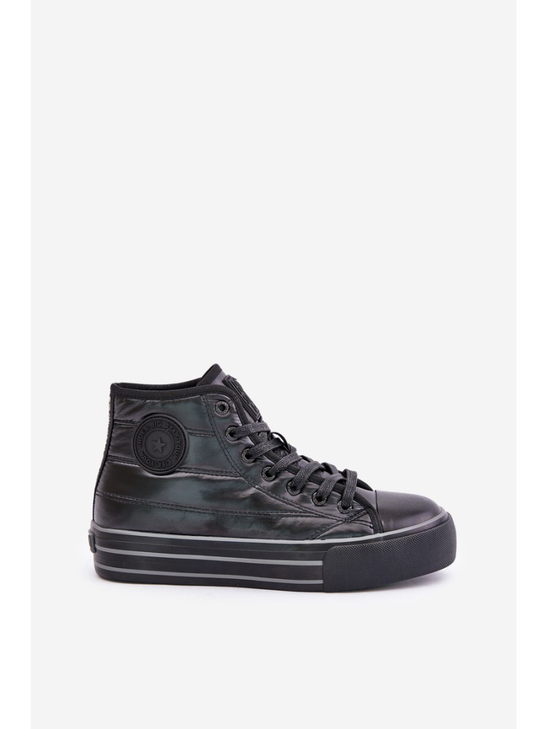 Warm Women's Sneakers on Platform OO274A471 Black