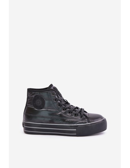 Warm Women's Sneakers on Platform OO274A471 Black