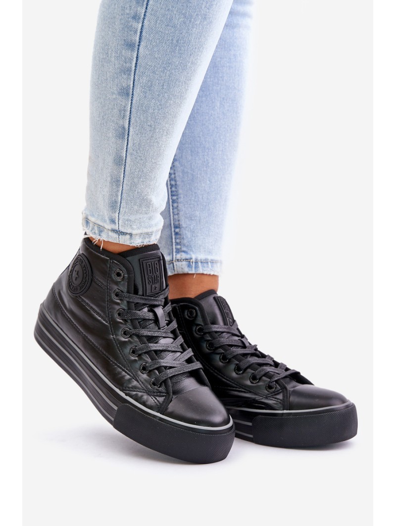 Warm Women's Sneakers on Platform OO274A471 Black
