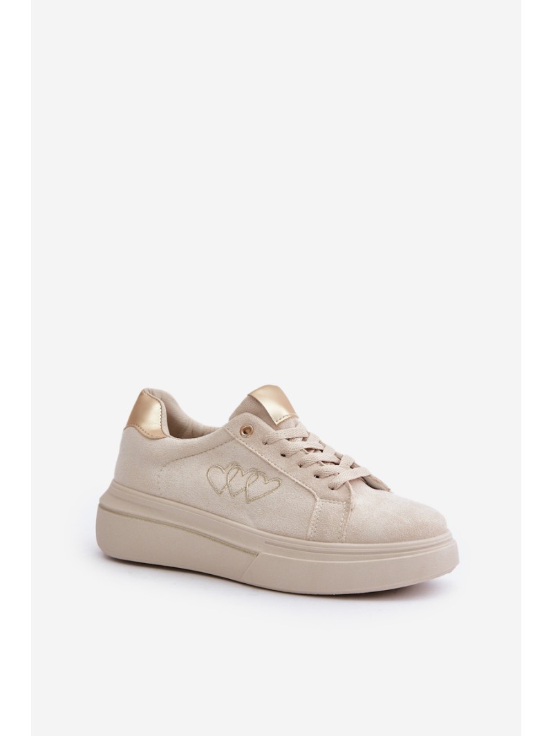 Warm Women's Sneakers Big Star MM274618 Beige