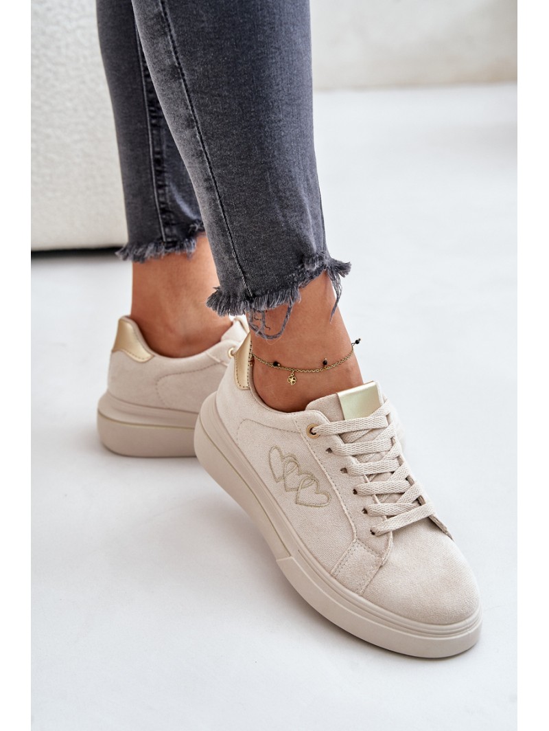 Warm Women's Sneakers Big Star MM274618 Beige