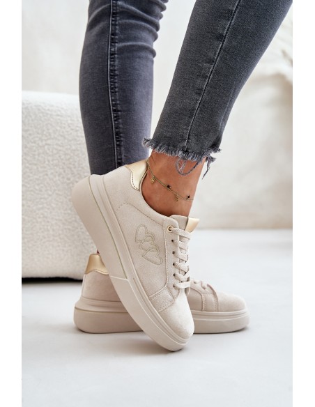 Warm Women's Sneakers Big Star MM274618 Beige