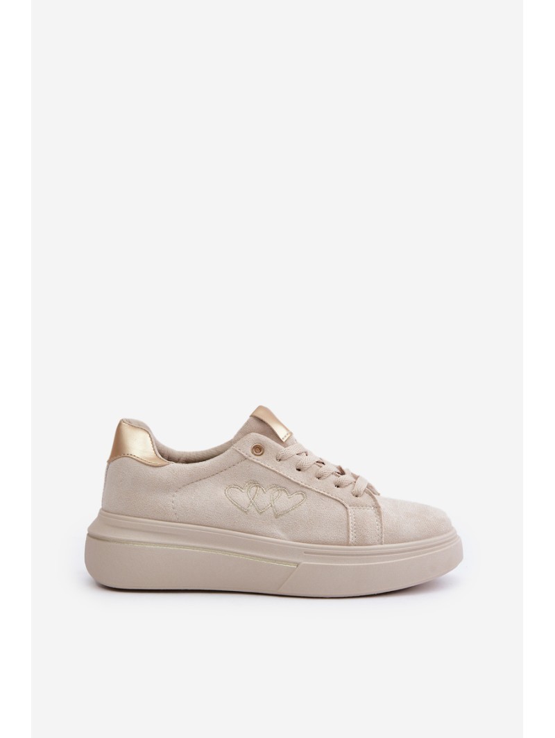 Warm Women's Sneakers Big Star MM274618 Beige