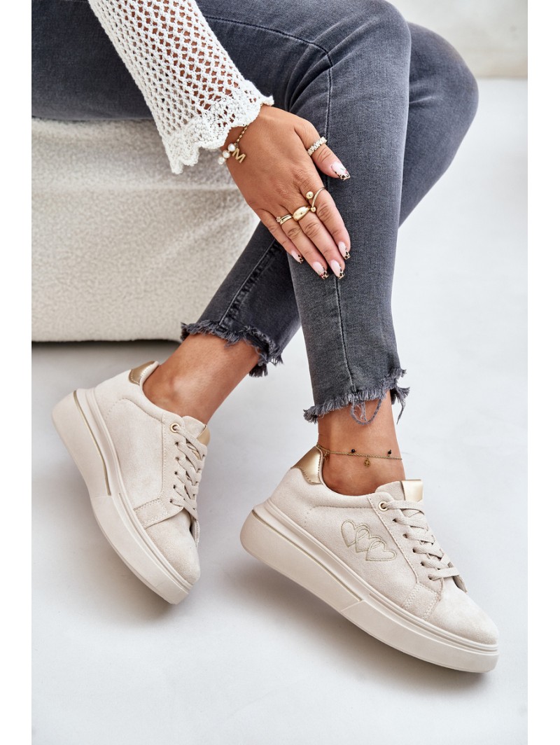 Warm Women's Sneakers Big Star MM274618 Beige