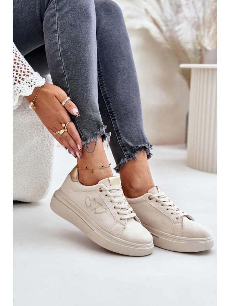 Warm Women's Sneakers Big Star MM274618 Beige