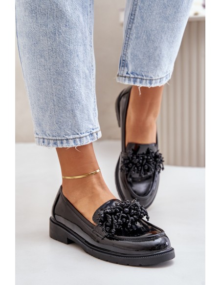 Women's Patent Loafers S.Barski HY369A Black