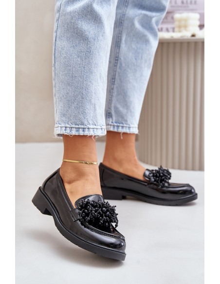 Women's Patent Loafers S.Barski HY369A Black