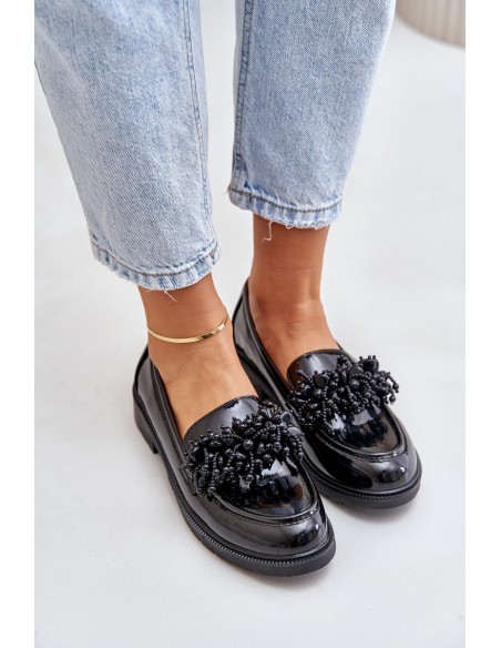 Women's Patent Loafers S.Barski HY369A Black