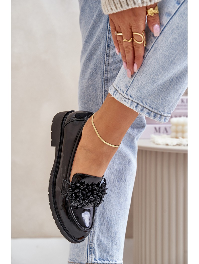 Women's Patent Loafers S.Barski HY369A Black