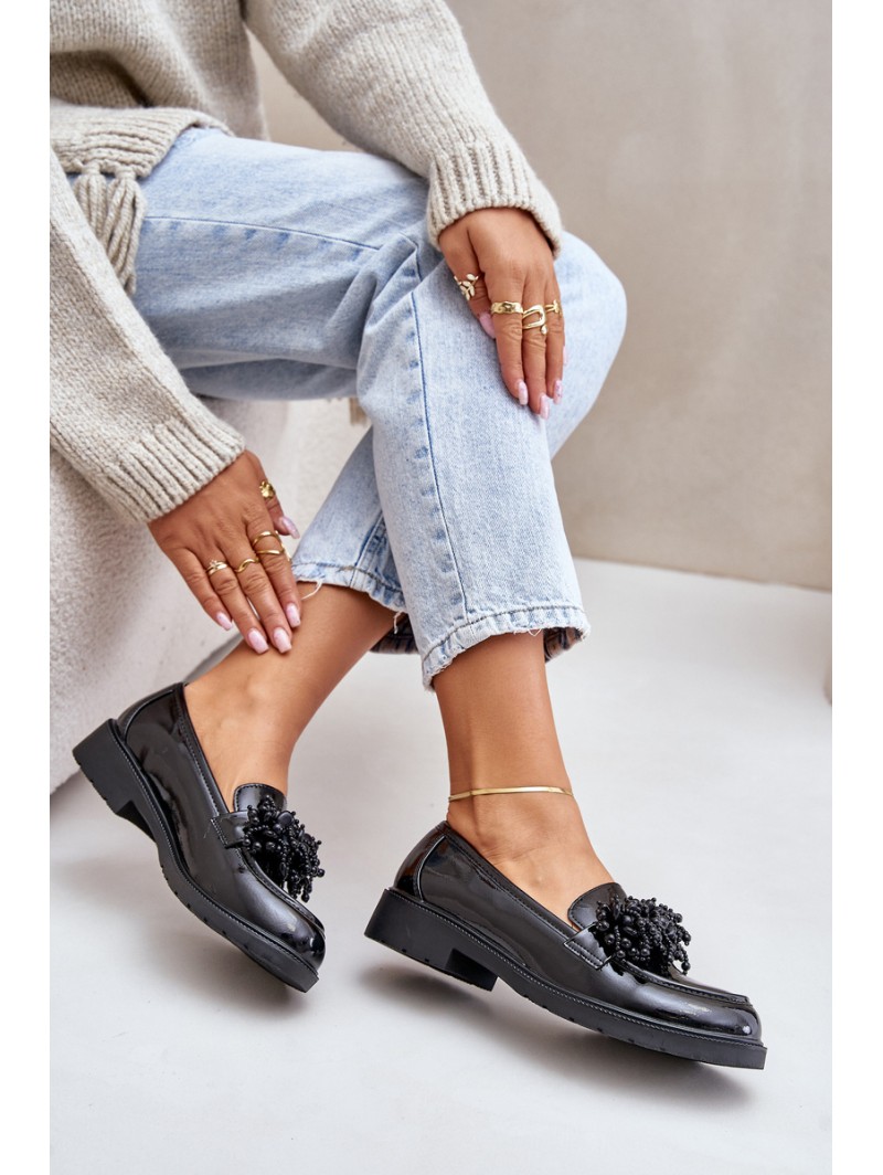 Women's Patent Loafers S.Barski HY369A Black