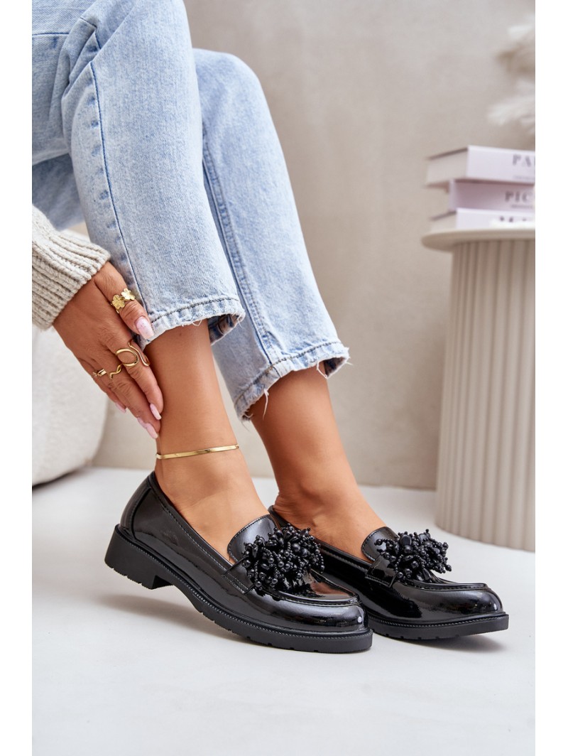 Women's Patent Loafers S.Barski HY369A Black