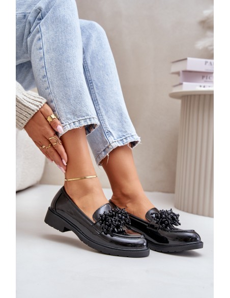 Women's Patent Loafers S.Barski HY369A Black