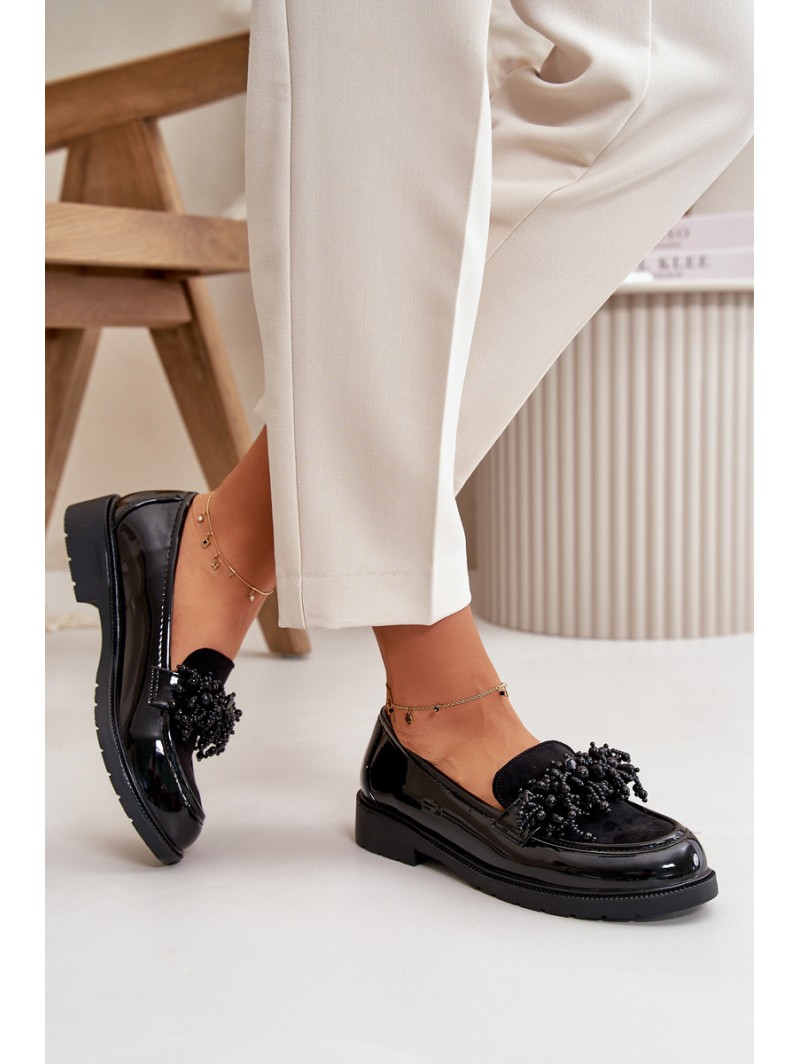 Women's Patent Loafers S.Barski HY369A Black