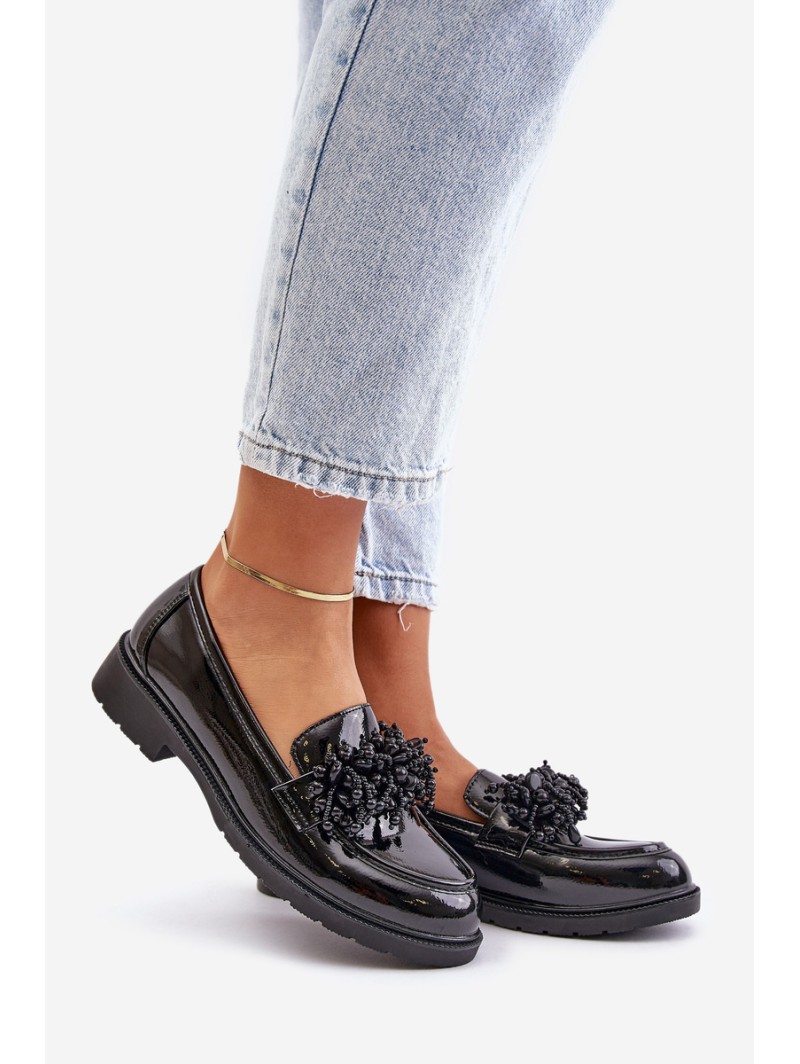 Women's Patent Loafers S.Barski HY369A Black