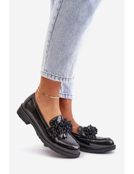 Women's Patent Loafers S.Barski HY369A Black