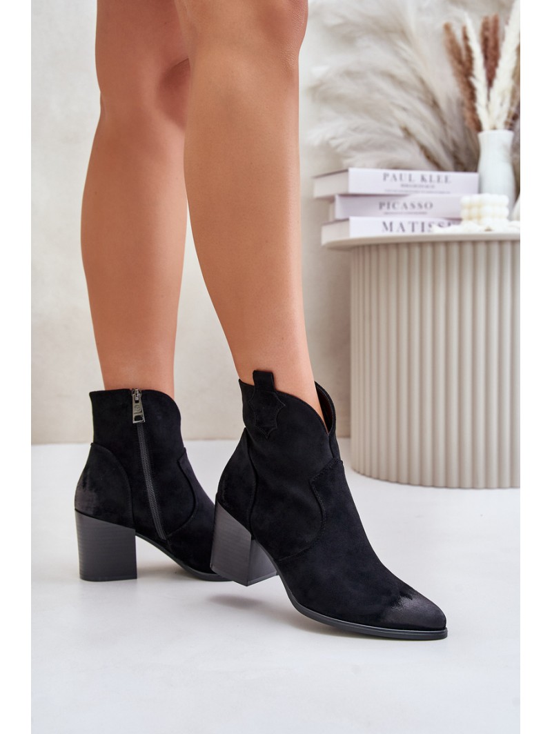 Women's Suede Warm Boots Black Wenche