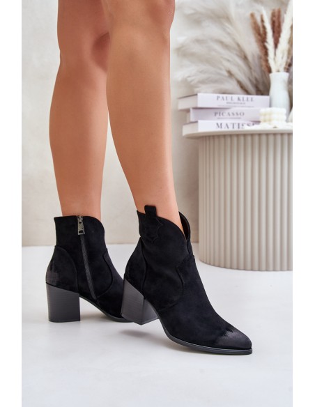 Women's Suede Warm Boots Black Wenche
