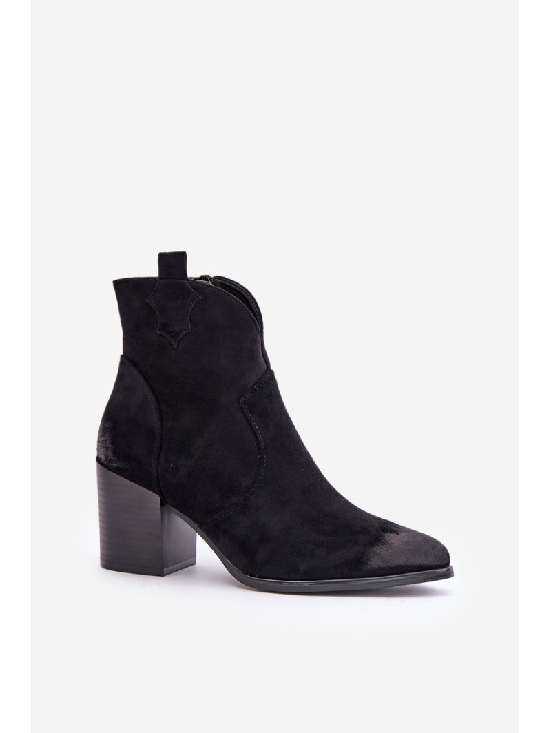 Women's Suede Warm Boots Black Wenche