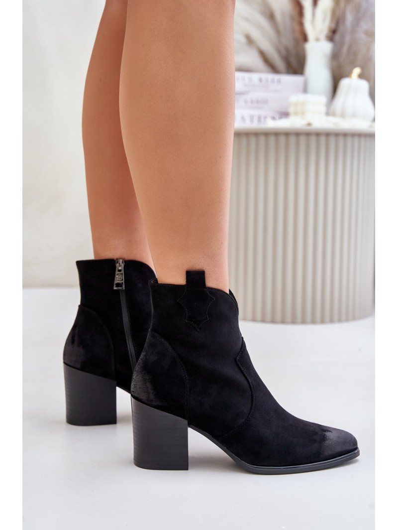 Women's Suede Warm Boots Black Wenche